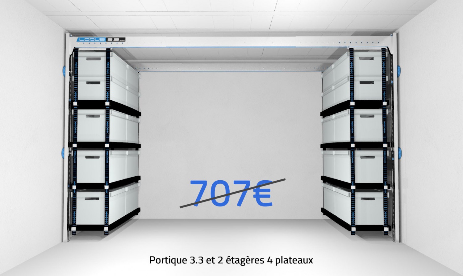 Pack universel l pour rangement de garage Lodus , Ref:51112